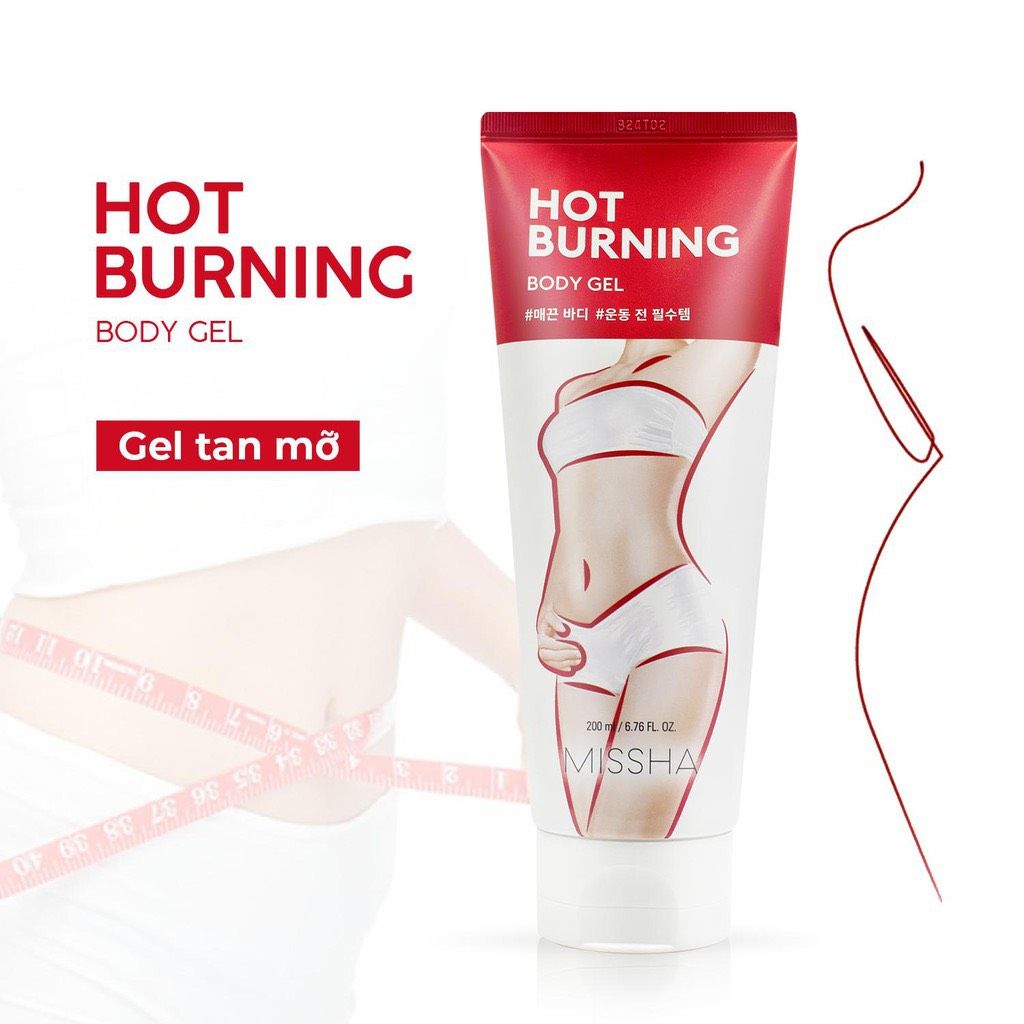  Kem tan mỡ Missha Hot Burning Body Gel Hàn Quốc 200mL 