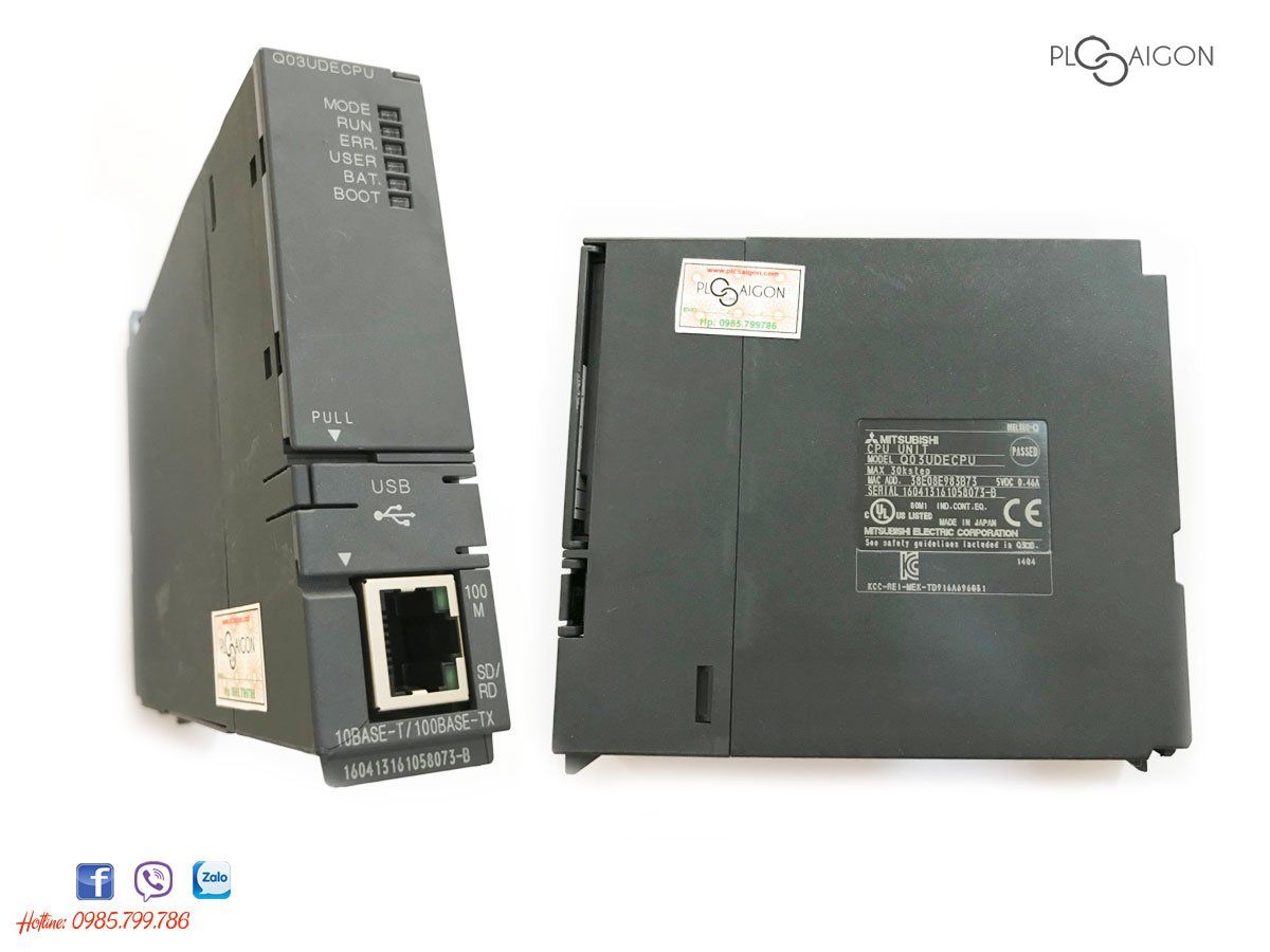  Bộ lập trình Mitsubishi Q03UDECPU, Q04UDEHCPU, Q06UDEHCPU, Q10UDEHCPU, Q13UDEHCPU, Q20UDEHCPU, Q26UDEHCPU 