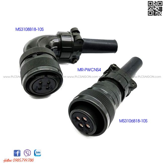  Đầu nối Servo Mitsubishi MR-PWCNS4-MS3108B18-10S, MS3106B18-10S 