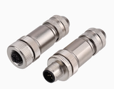  Đầu nối cảm biến M12 Code A vỏ kim loại 