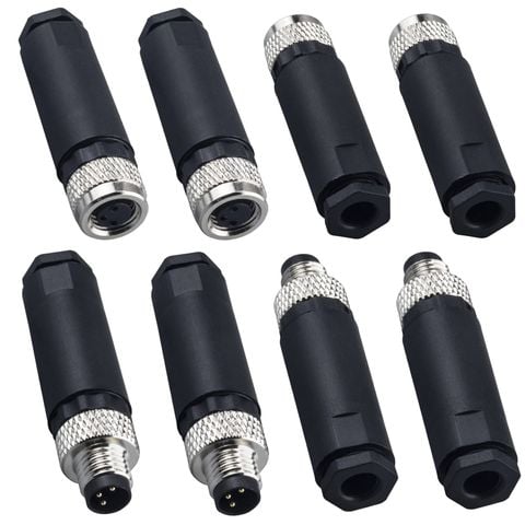  Đầu nối cảm biến M8 Code A vỏ nhựa 