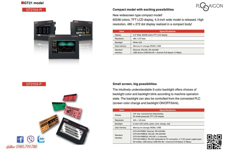  Màn hình HMI Mitsubishi GT2104, GT2103 