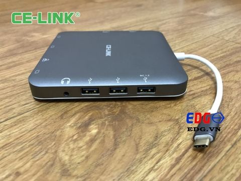 CE-Link Docking chuyển Type-c sang nhiều cổng khác