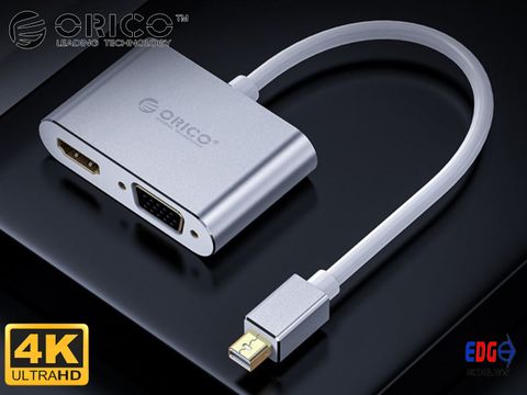 Cáp chuyển Mini DP to VGA + HDMI Orico XD-MDFHV4