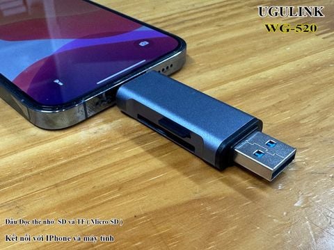 Đầu Đọc Thẻ nhớ dùng cho iphone và máy tính WG-520