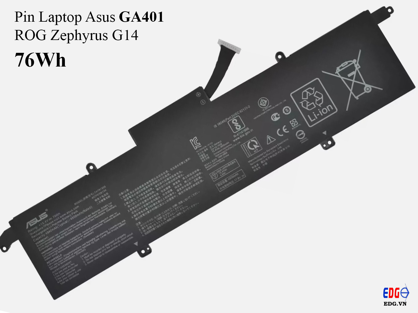 thumbnail image 2 of C41N1908 Replacement Battery For ASUS ROG Zephyrus G14 GA401 Series Laptop 2 of 4