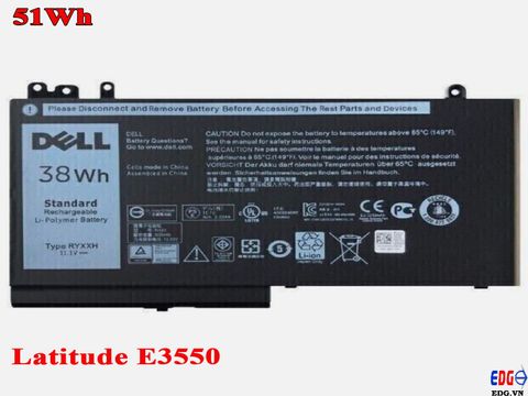 Pin Laptop Dell E3550 38Wh 51Wh