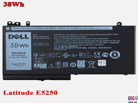 Pin Laptop Dell E5250 38Wh 51Wh