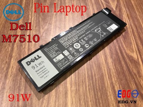 Pin laptop Dell 7510 91W