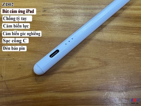 Bút Cảm Ứng iPad, Cho phép Tỳ Tay khi dùng bút, mẫu ZD02