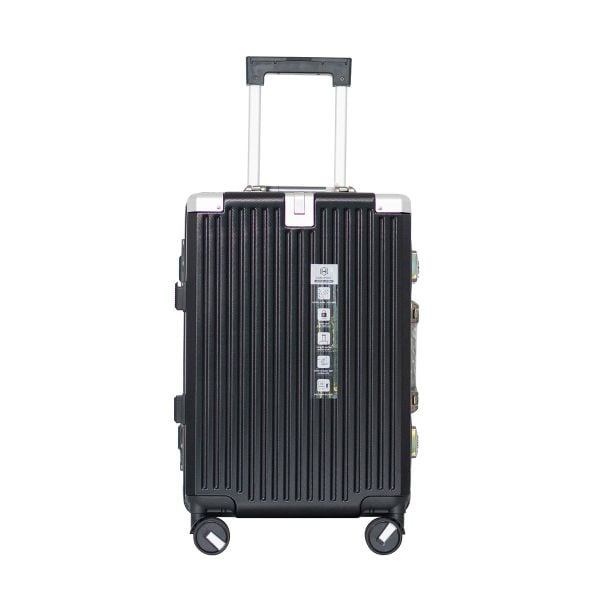 Vali Khung Nhôm Khóa Sập H6009 Size 20 Đen