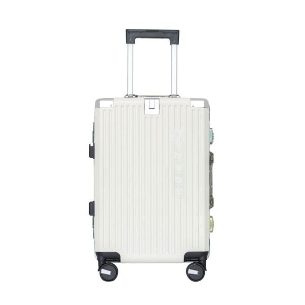 Vali Khung Nhôm Khóa Sập H6009 Size 20 Trắng