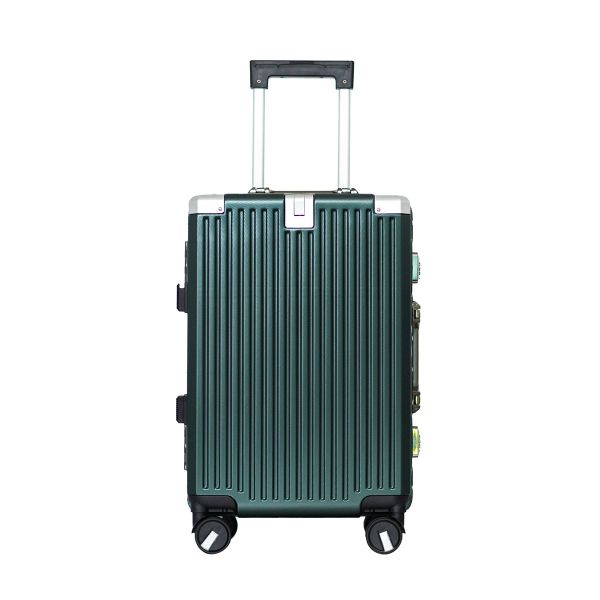 Vali Khung Nhôm Khóa Sập H6009 Size 20 Xanh Rêu