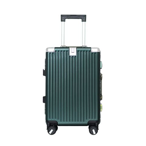 Vali Khung Nhôm Khóa Sập H6009 Size 20 Xanh Rêu