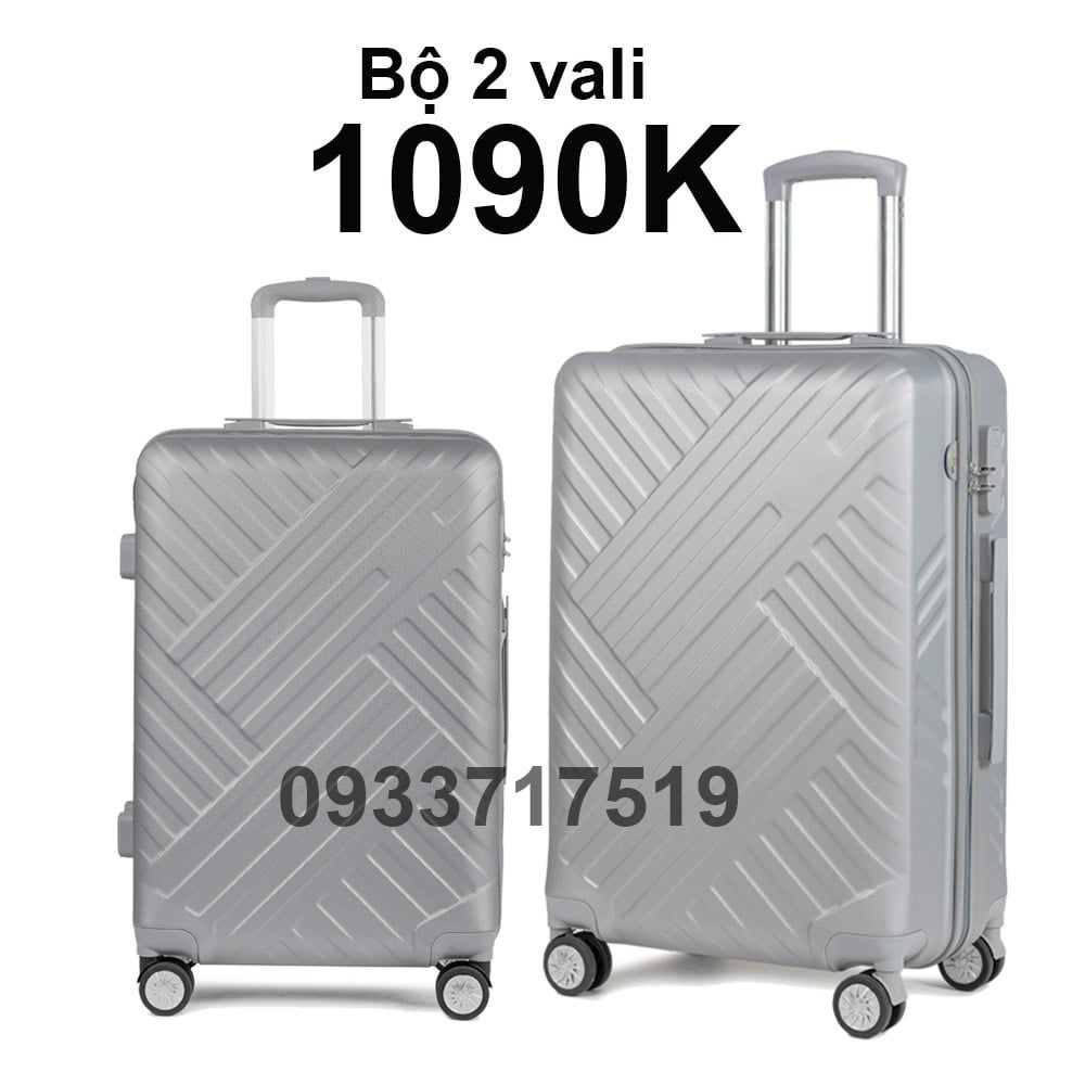 Combo 2 Vali Chống Va Đập Tốt S528 Bạc