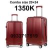 Bộ 2 Vali Chống Va Đập H603 Đỏ