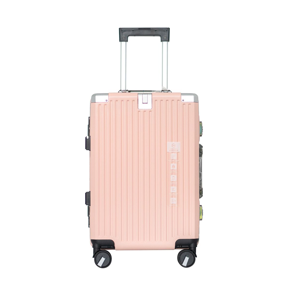 Vali Khung Nhôm Khóa Sập H6009 Size 20 Hồng Nhạt