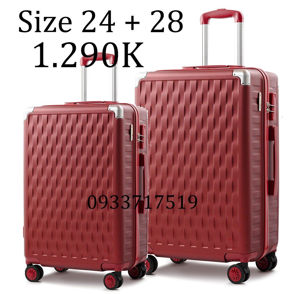 Combo Vali Size 24 Size 28 S522 Đỏ