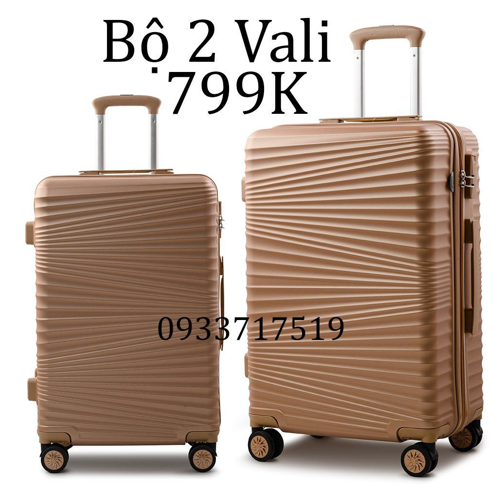 Bộ 2 Vali Chống Va Đập Tốt S516 Đồng