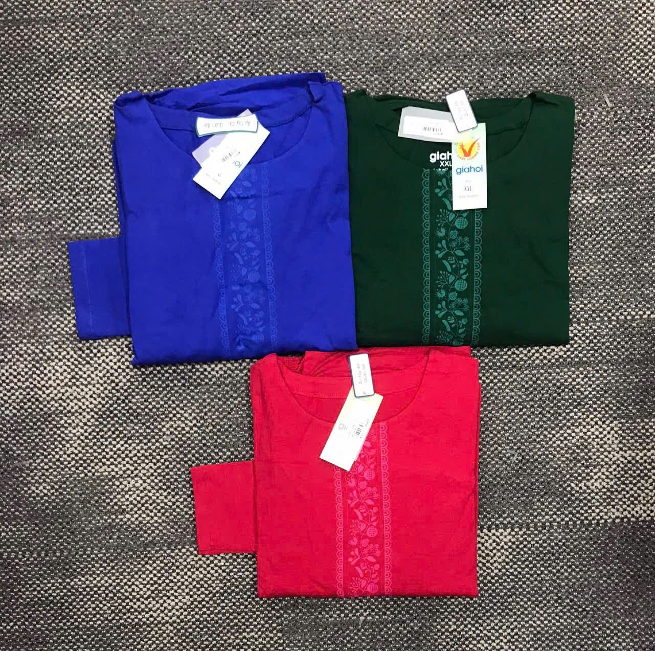  BỘ TRUNG NIÊN TNQL XL XXL XXXL(HỒNG HOA) 