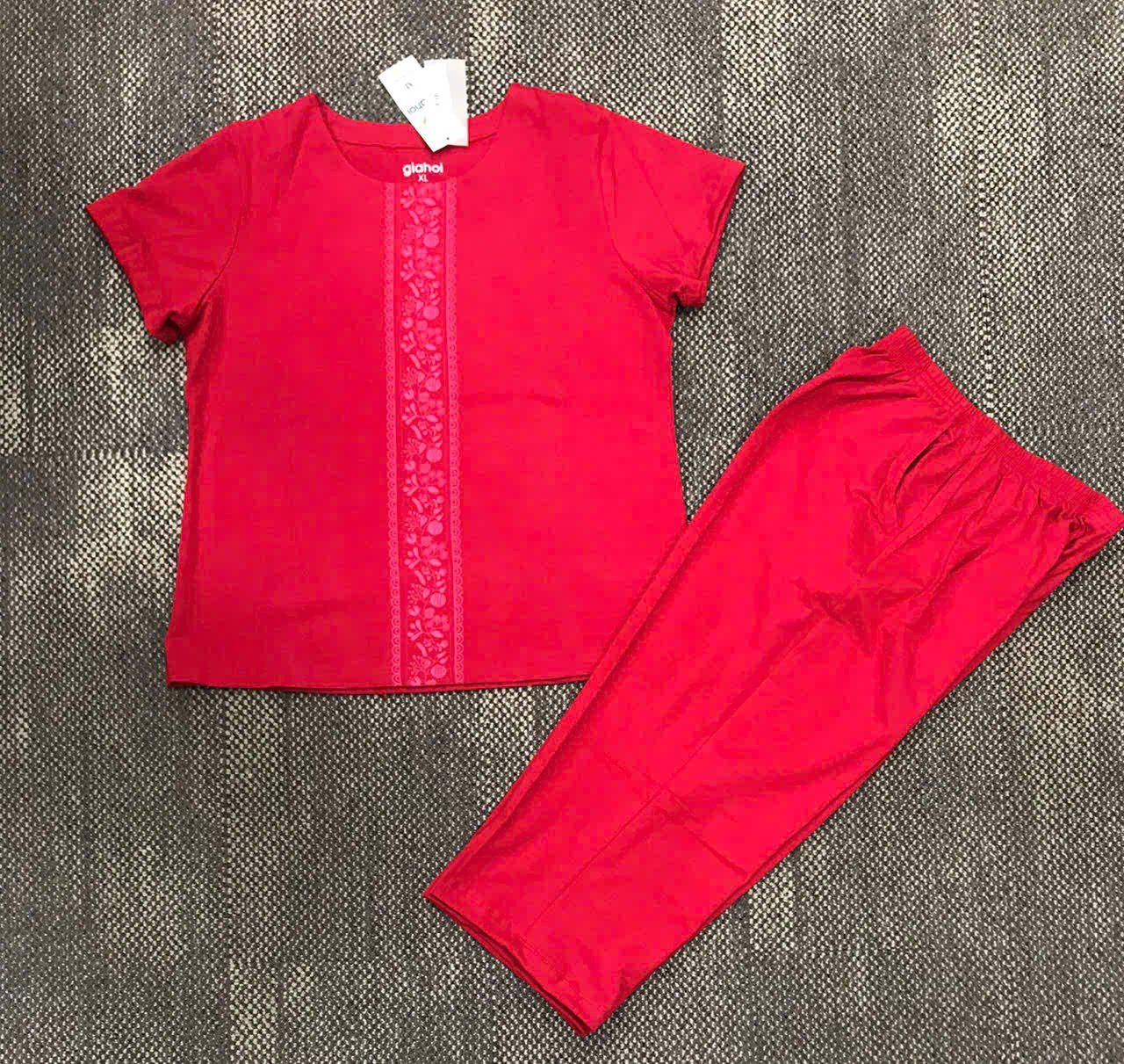  BỘ TRUNG NIÊN TNQL XL XXL XXXL(HỒNG HOA) 
