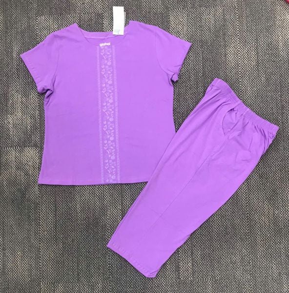  BỘ TRUNG NIÊN TNQL XL XXL XXXL(HỒNG HOA) 