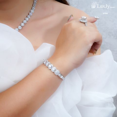  Vòng tay đính Kim cương Moissanite - B1026 