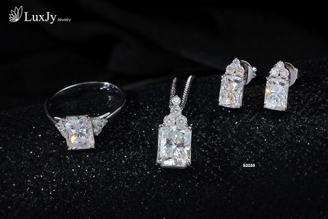  Bộ trang sức đính Kim cương Moissanite - S3235 