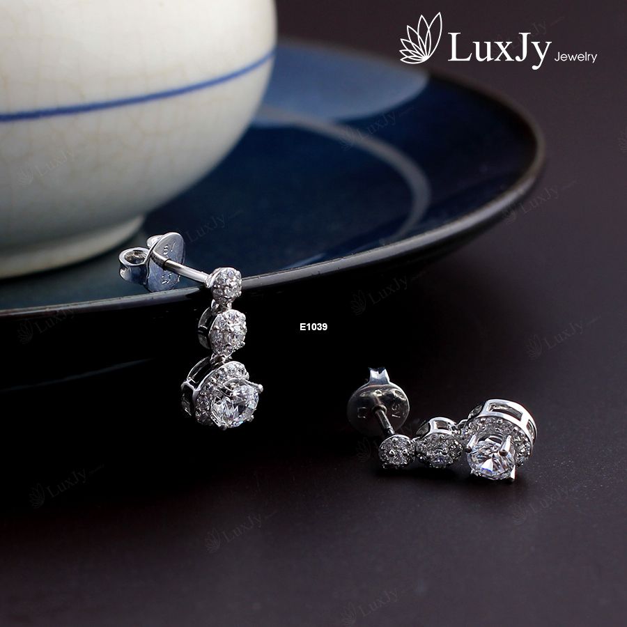 Hoa tai nữ đính đá cao cấp - E1039