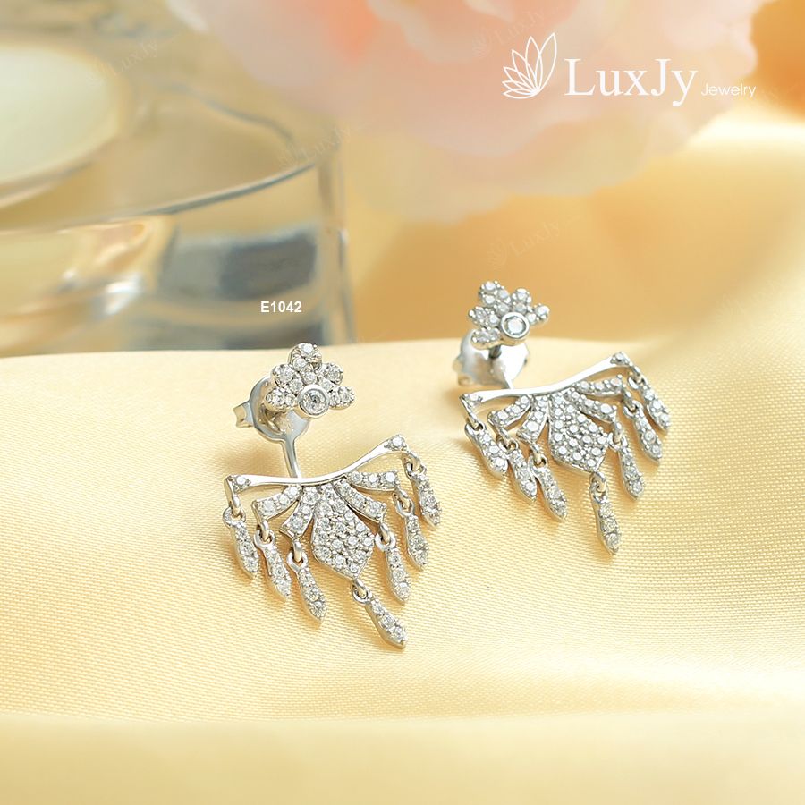 Hoa tai nữ đính đá cao cấp - E1042
