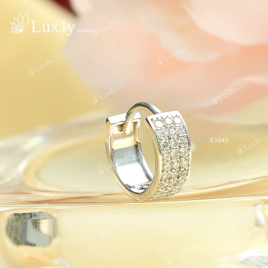 Hoa tai nữ đính đá cao cấp - E1043