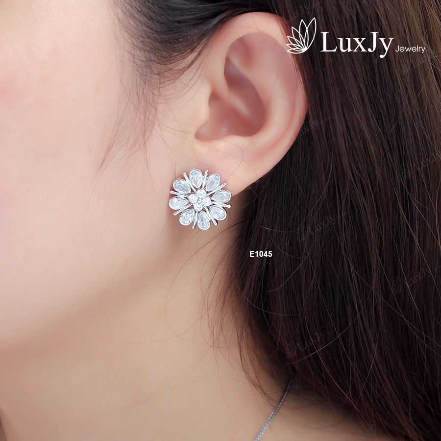 Hoa tai nữ đính đá cao cấp - E1045