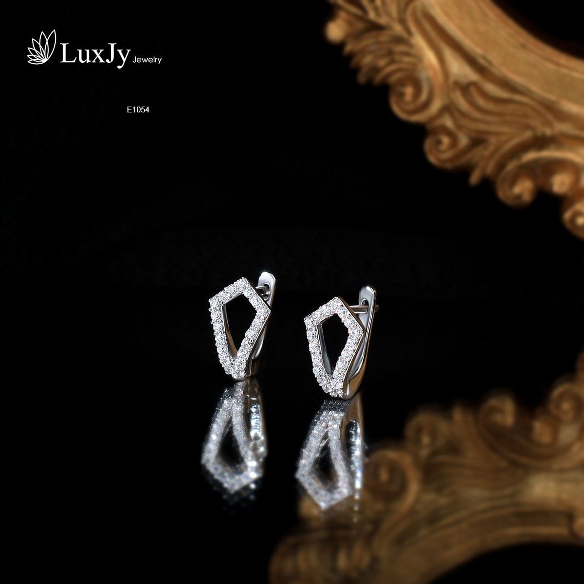 Hoa tai nữ đính đá cao cấp - E1054