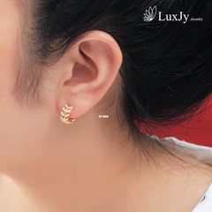 Hoa tai nữ đính Kim cương Moissanite - E1056