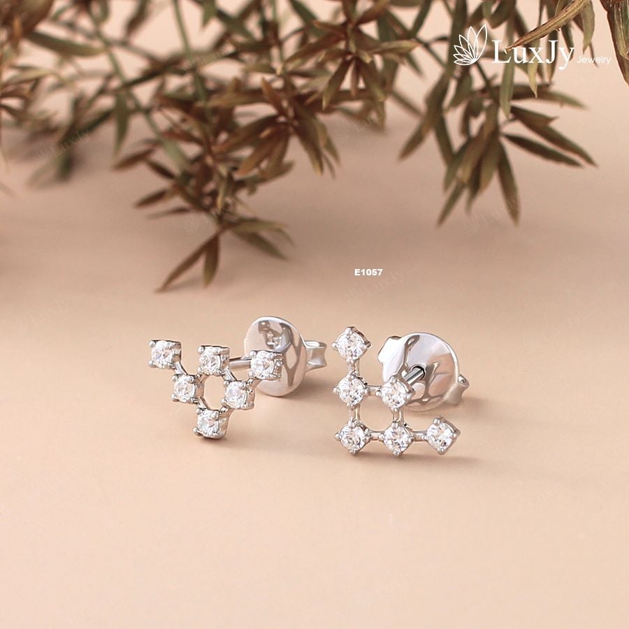 Hoa tai nữ đính đá cao cấp - E1057