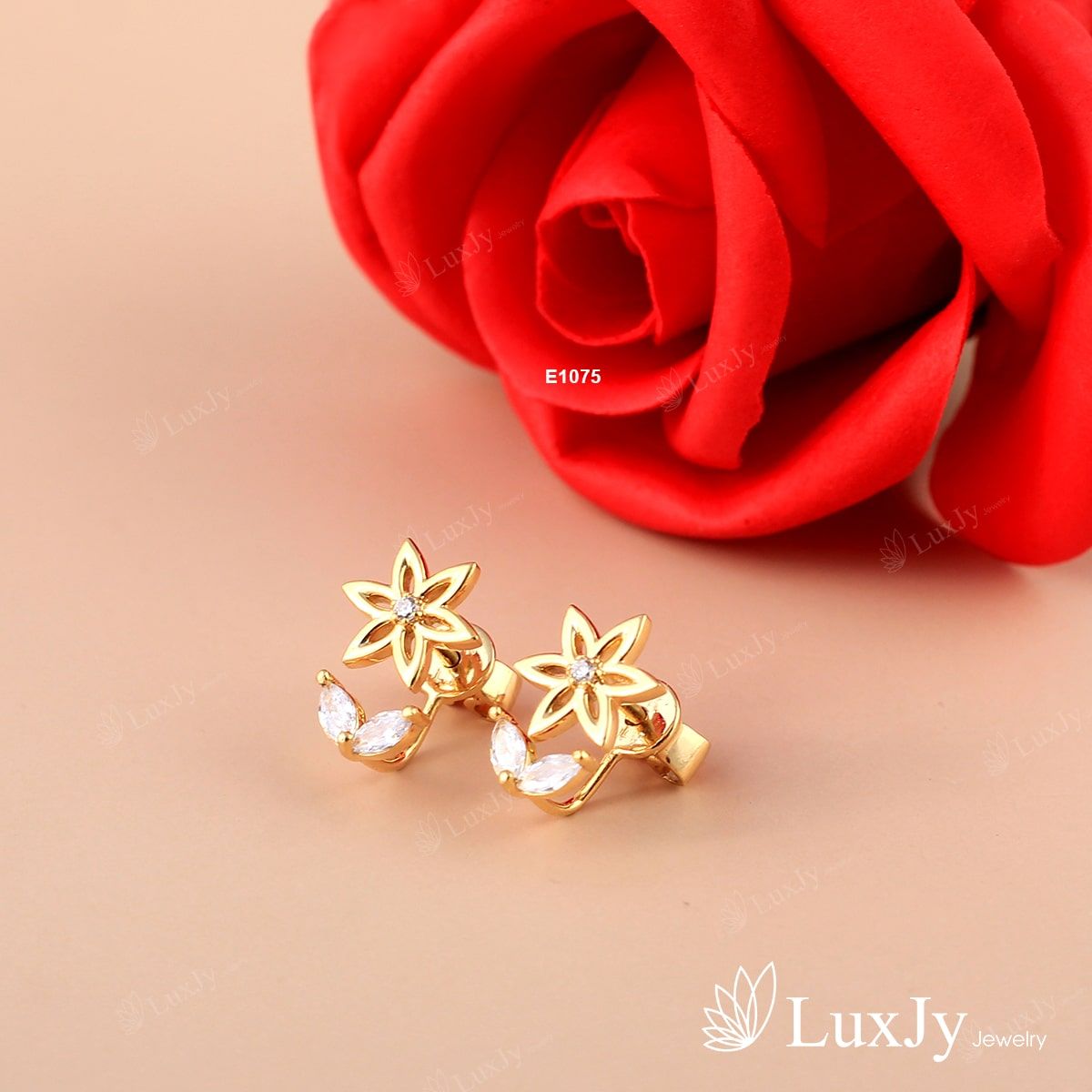 Hoa tai nữ đính đá - E1076