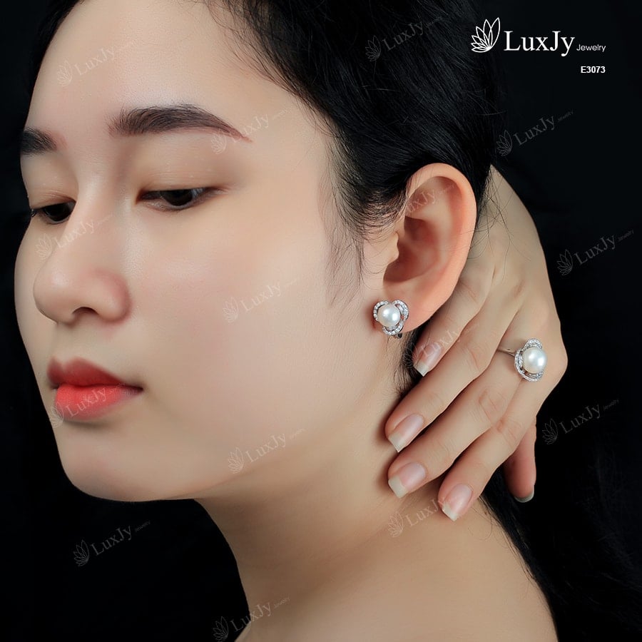 Hoa tai ngọc trai - E3073