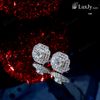 Hoa tai đính Kim cương Moissanite - E3285