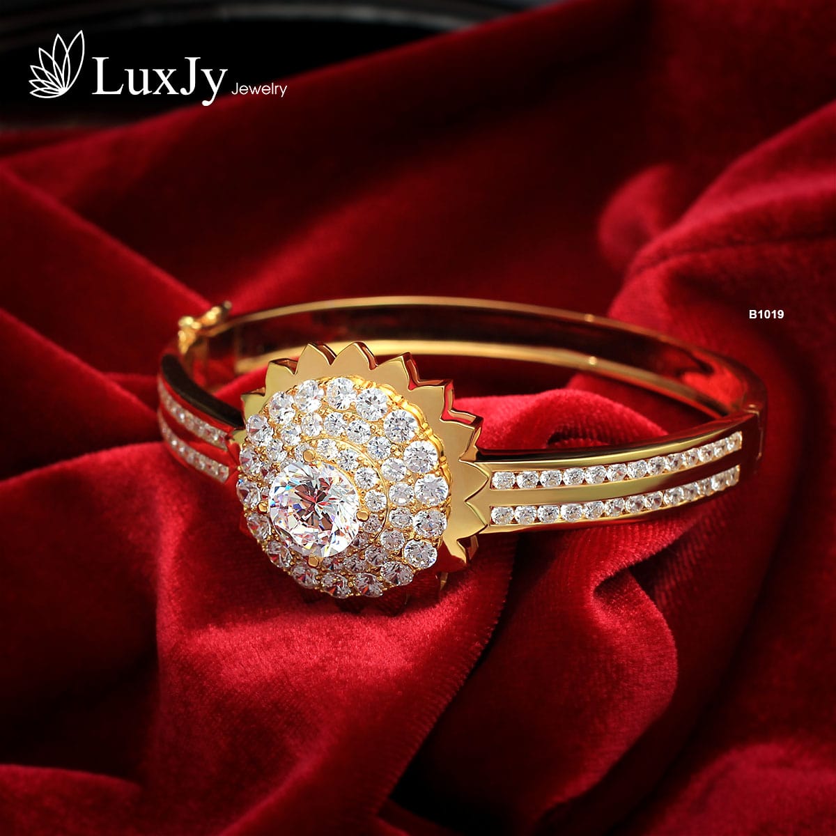 Vòng tay đính Kim cương Moissanite - B1019