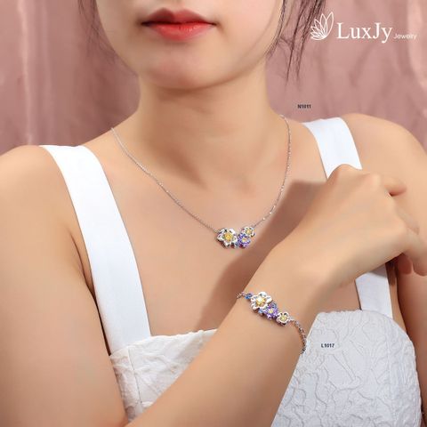  Lắc tay nữ đính đá màu - L1017 