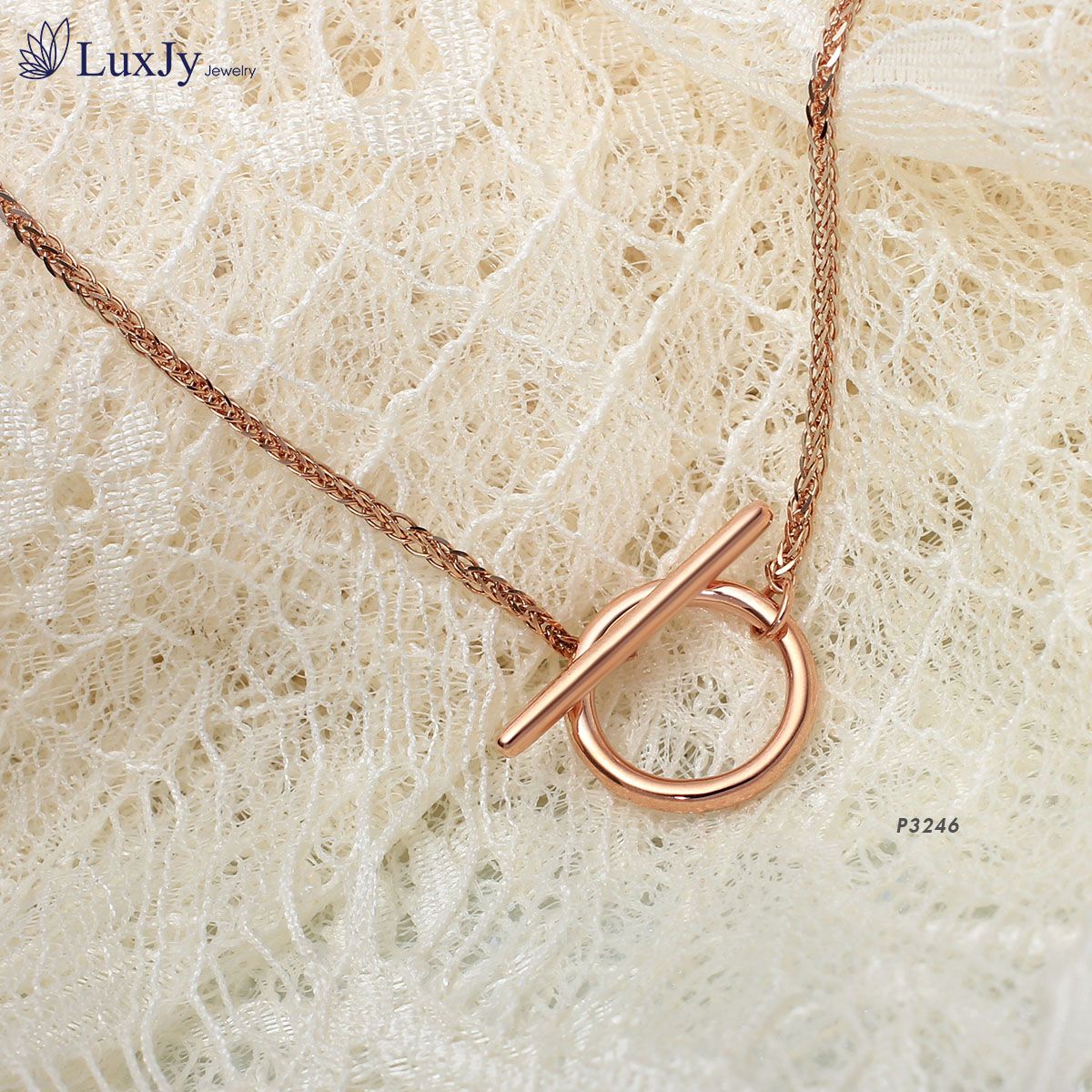 Dây chuyền vàng hồng - N3246