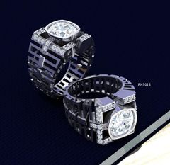 Nhẫn Nam vàng đính đá RN1015
