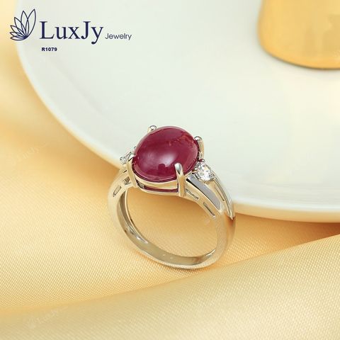  Nhẫn Nữ Đính Đá Ruby - R1079 