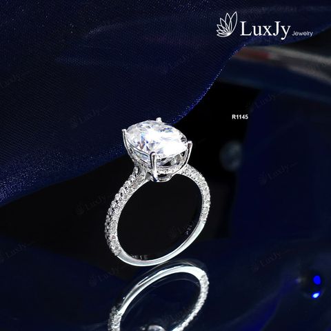  Nhẫn nữ đính Kim cương Moissanite - R1145 