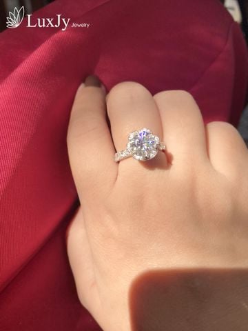  Nhẫn nữ đính Kim cương Moissanite - R1146 