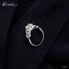Nhẫn nữ đính Kim cương Moissanite - R1168
