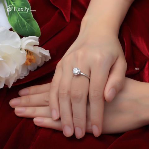  Nhẫn Nữ Đính Kim cương Moissanite - R1177 