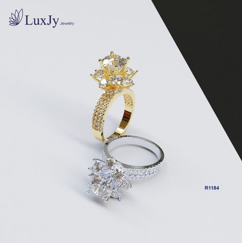  Nhẫn Nữ Đính Kim cương Moissanite - R1184 