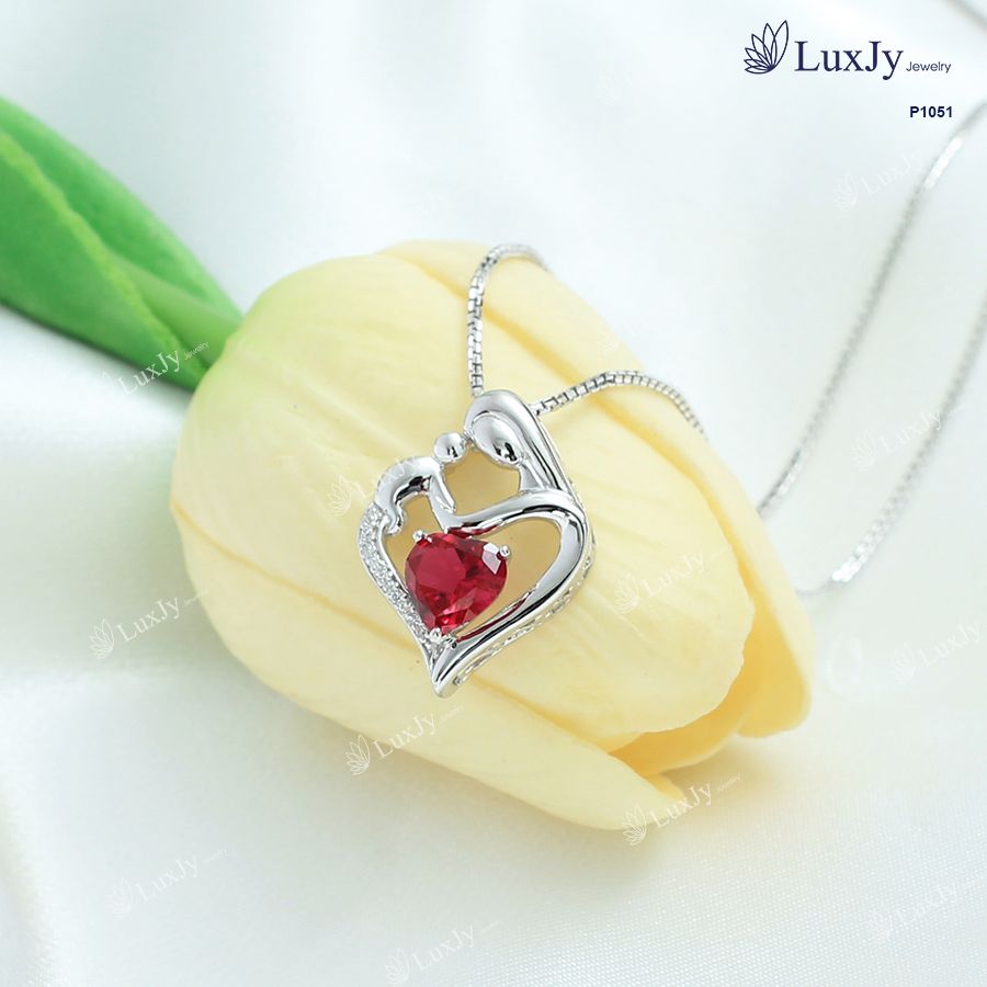 Mặt dây chuyền Bạc đính đá cao cấp - P1051