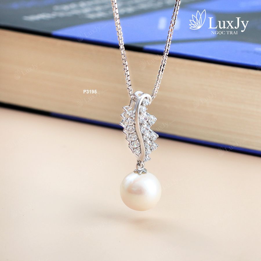 Mặt dây đính ngọc trai - P3195